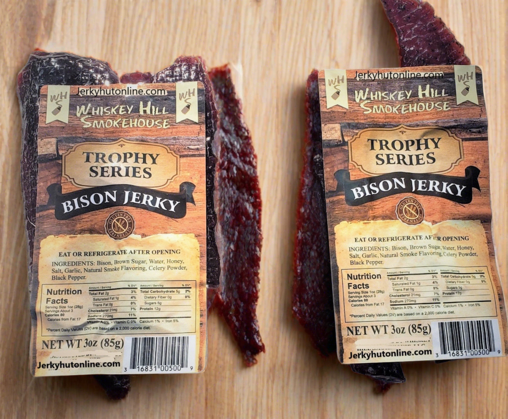 2-Pack special -- Bison jerky - The Jerky Hut online