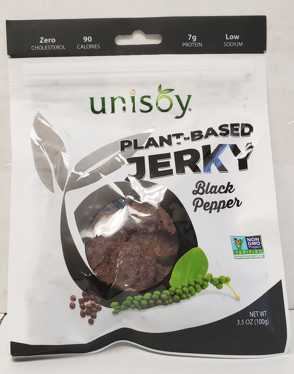 Unisoy Vegan Jerky - Black Pepper (2-pack special) - The Jerky Hut online