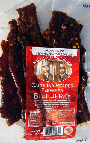 Carolina Reaper, Beef jerky, World's Hottest Pepper - The Jerky Hut online