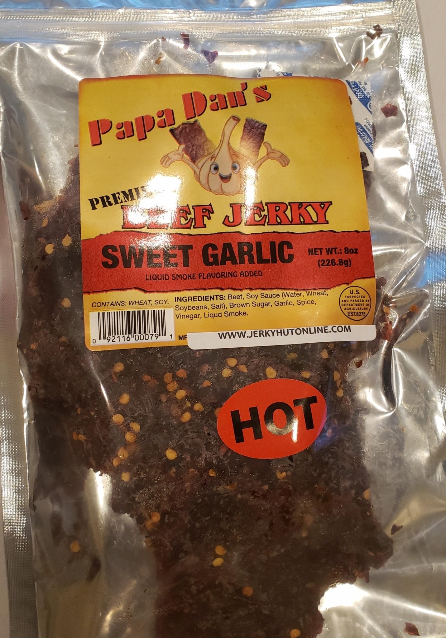 Papa Dan's | Sweet/Garlic/Hot - (Flat Cut) -- (7 oz) - The Jerky Hut online